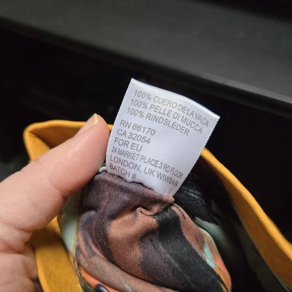 Miss Albright Specialty Burnt Yellow Leather Suede Wristlet Clutch - Picture 9 of 9